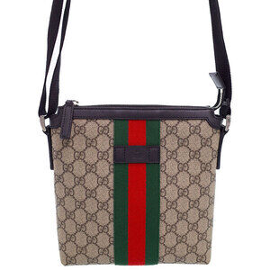 Gucci Sherry Line GG Supreme Flat Messenger Bag Shoulder
